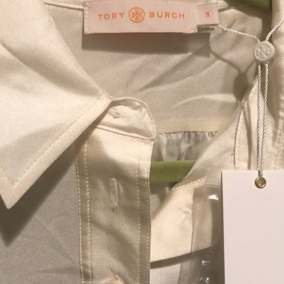 Tory Burch wide collar tunic blouse - Picture 3 of 7